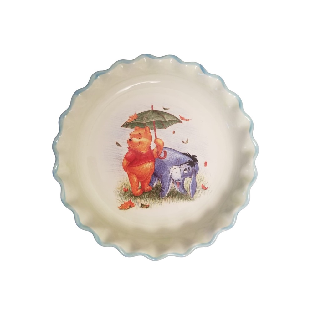 Disney Winnie the Pooh kitchen Ceramic Pie Plate Based on Original Cartoon